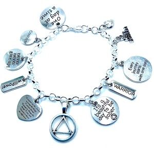 Sobriety Charm Bracelet